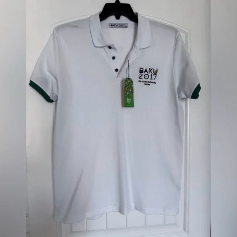 Baku 2017 White Polo Shirt. - Picture 2 of 6